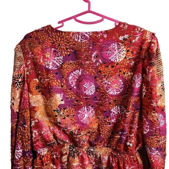 A Love Story Pomono Sunburst Puff Sleeve NWT Top Size Large - Picture 7 of 8